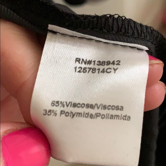 On twelve long black wrap ruffle dress NWT - Picture 6 of 6